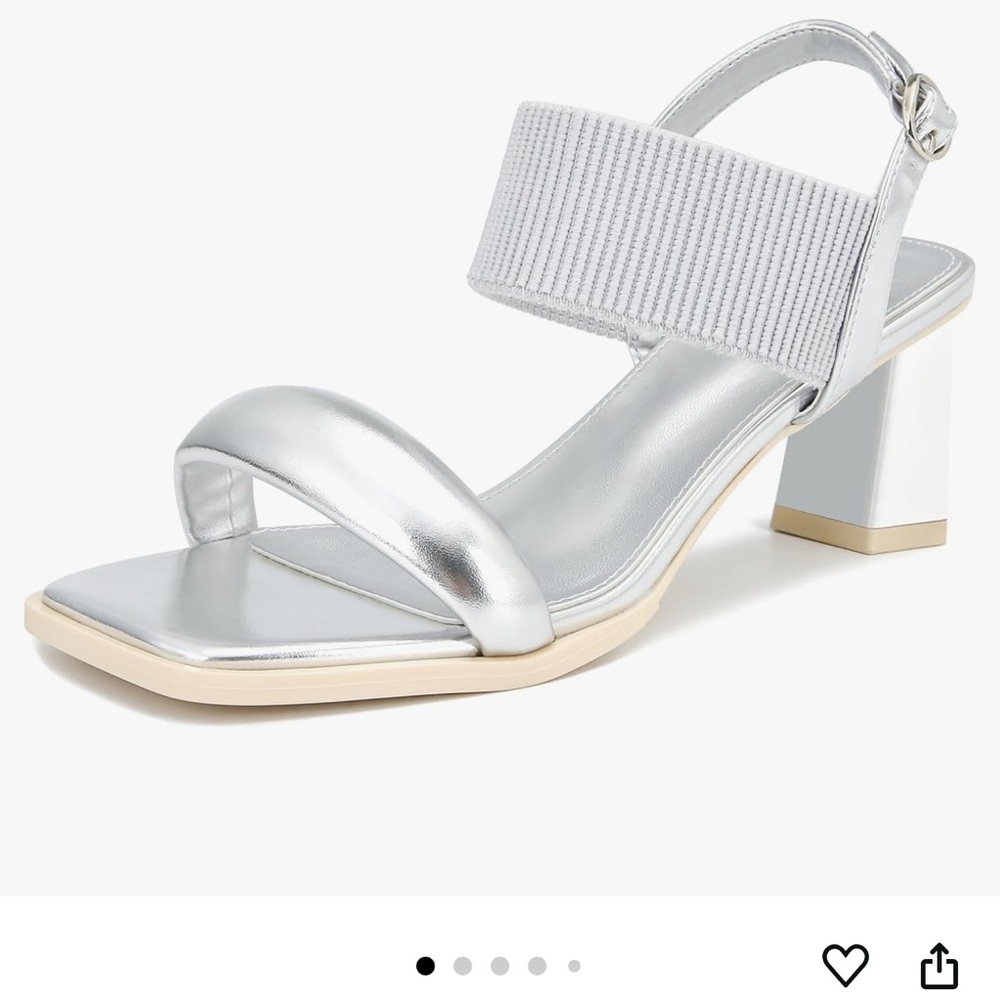 Elegant Silver Women's Heels-Syztsho Sandals - NWT - Picture 2 of 12